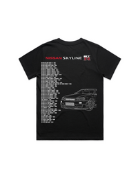 Black Womens Nissan Skyline R34 T-Shirt