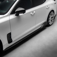 Kia Stinger Carbon Fiber Side Skirts V3 2018-2023