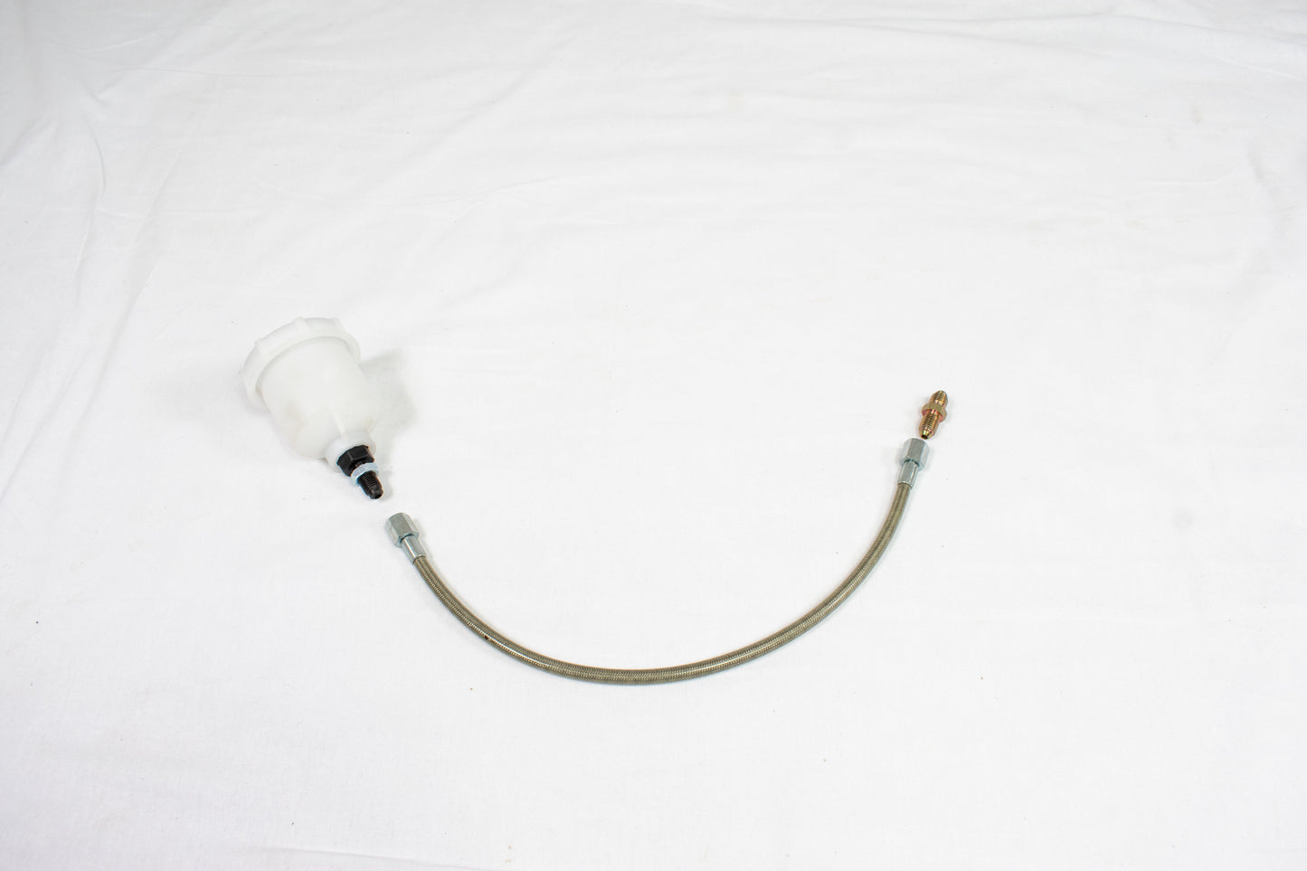 AN-4 Inlet Braided Hose & Fitting Kit for Girling Master Cylinder PE-001-4008 or PE-001-2008