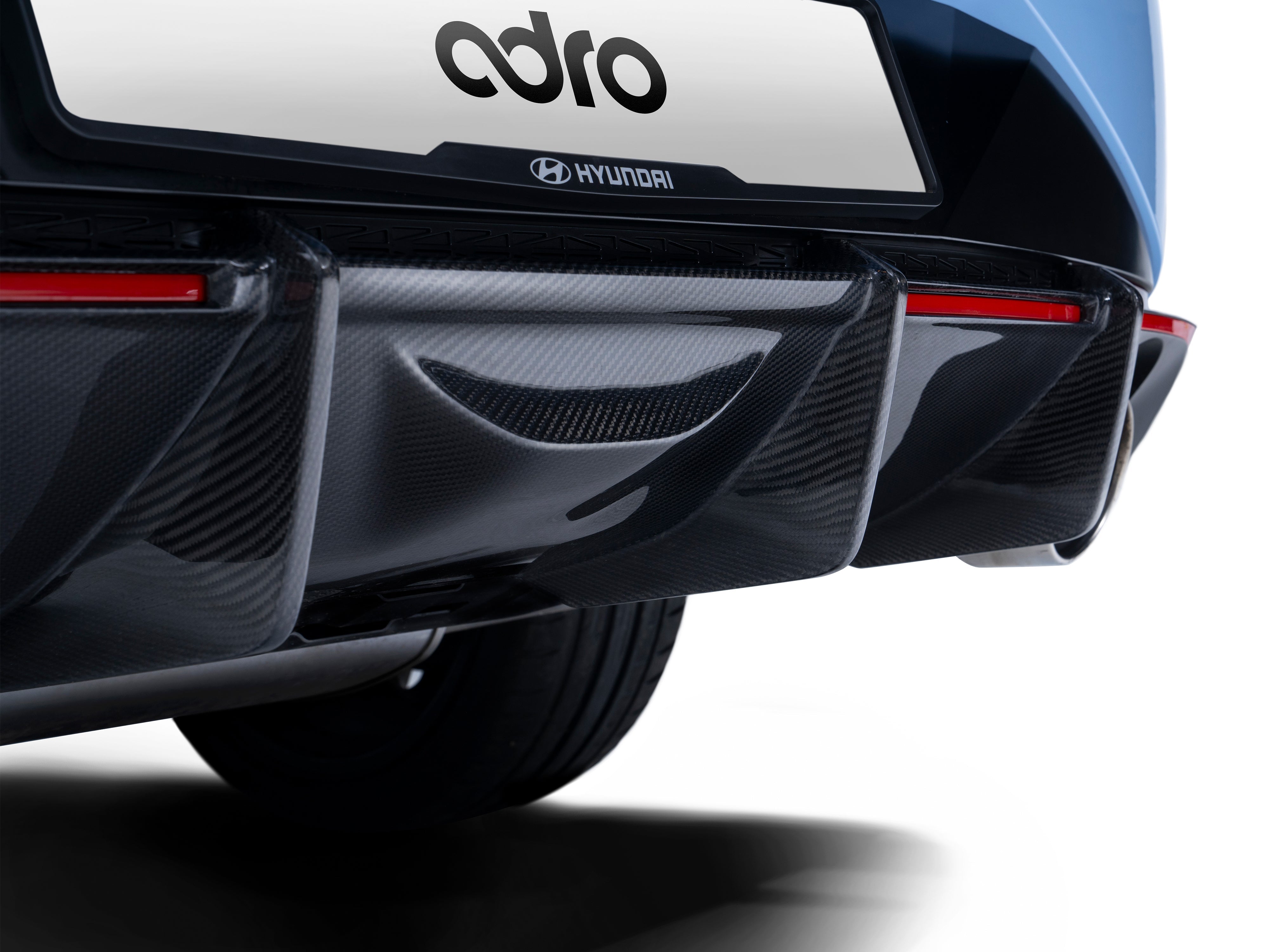 Carbon Fiber Rear Diffuser for Hyundai Elantra N i30 N Sedan 2021-2023