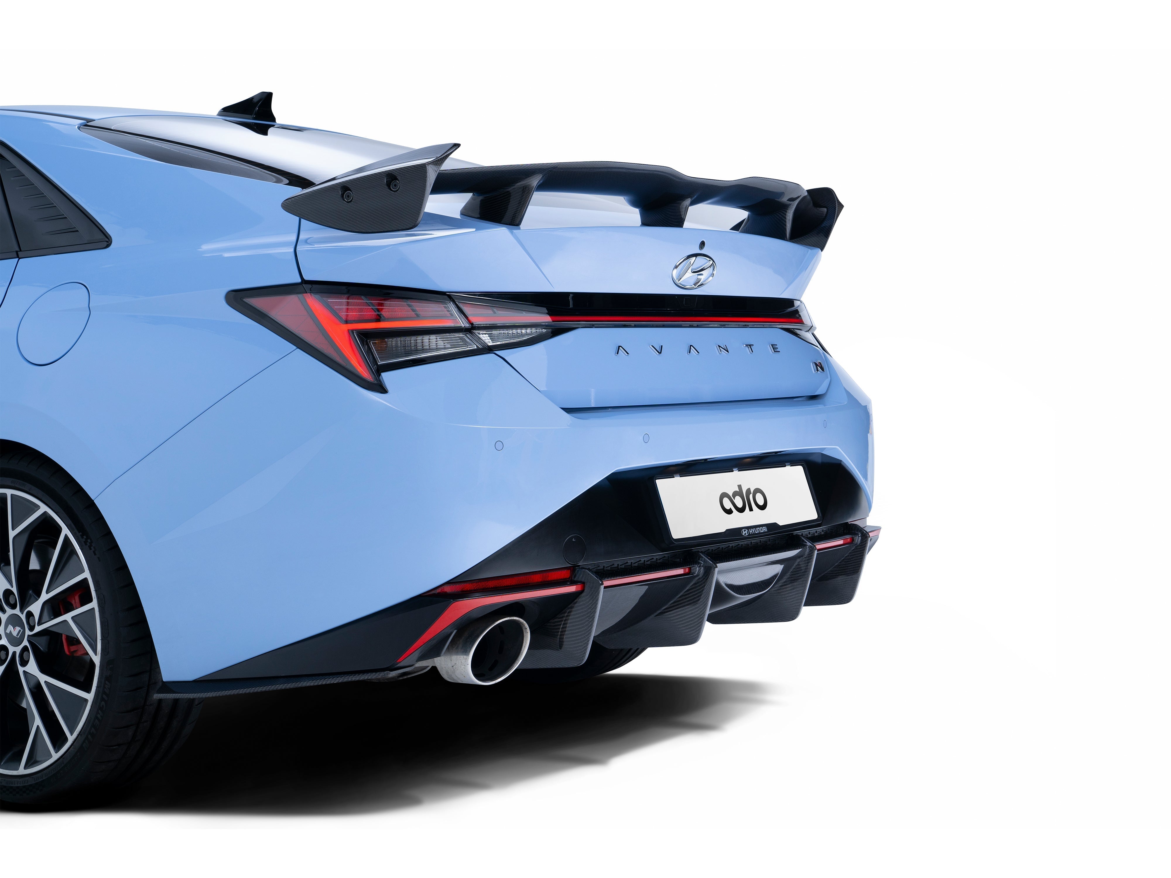 Carbon Fiber Rear Diffuser for Hyundai Elantra N i30 N Sedan 2021-2023