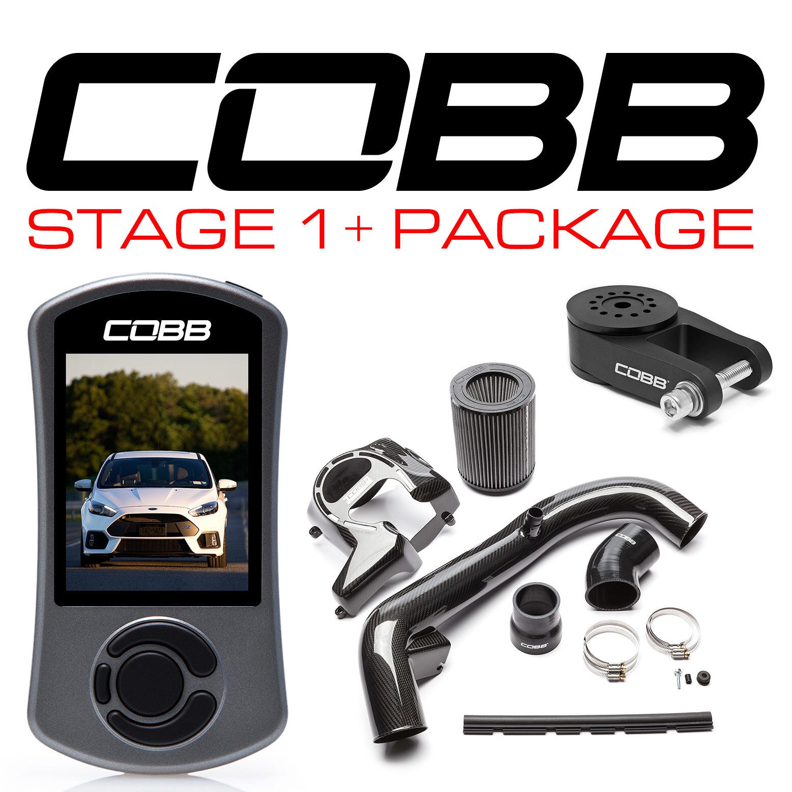 Cobb Tuning Stage 1+ Carbon Fibre Power Package - Ford Focus RS LZ 16-17