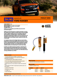 Öhlins Adventure STX 18/46 Suspension Kit – Ford Ranger NextGen P703 (2022+)