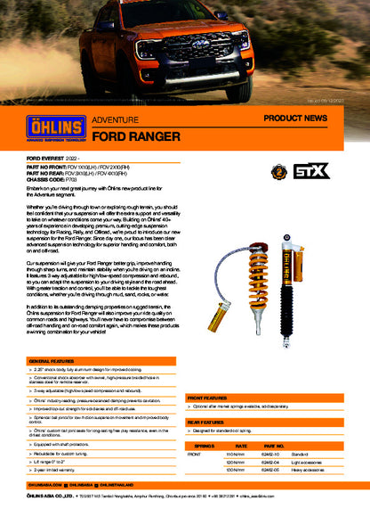 Öhlins Adventure Ford Ranger NextGen 2022+ (P703)