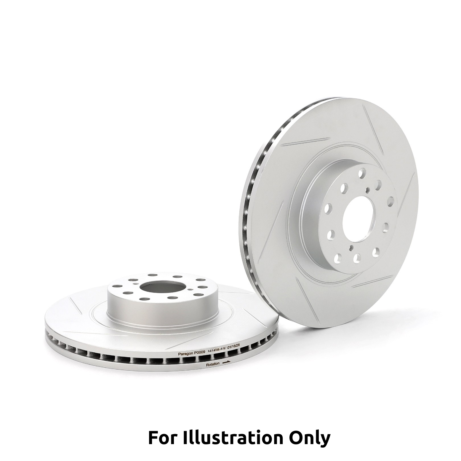 Paragon Performance Front Brake Rotors - Audi S3 8V/VW Golf R Mk7/GTI Mk8 - Sold as Pair