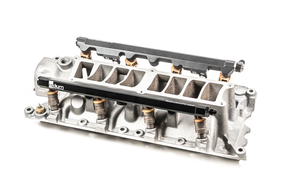 Radium Bosch EV1 Injector Connector Adapter - Installed image - Radium Engineering | Coore Australia