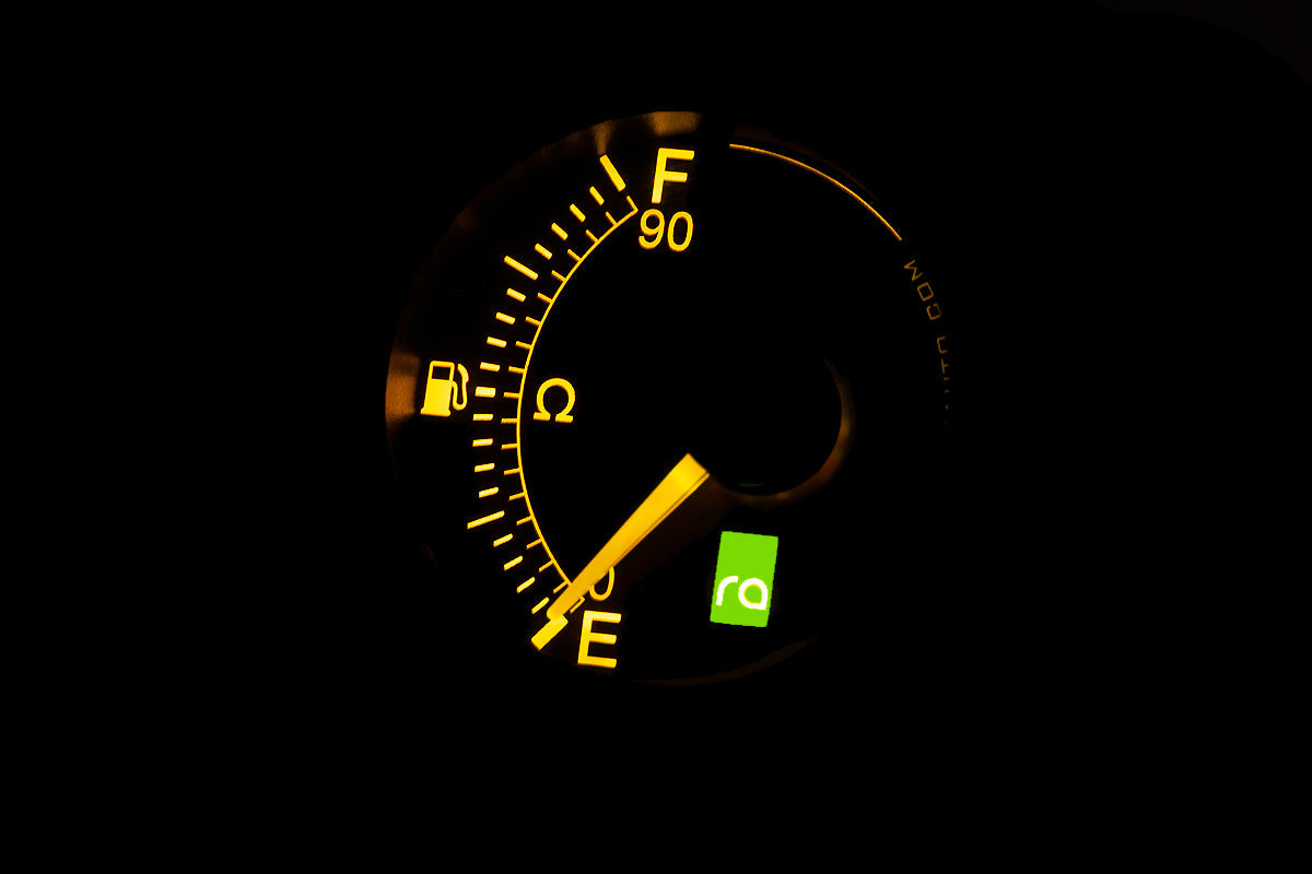 Radium 52mm Fuel Level Gauge, 0-90 Ohm - Yellow - Radium Engineering | Coore Australia