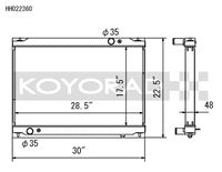 Koyo Performance Radiator - Nissan GT-R R35 (2009-2020) 3.8L AT