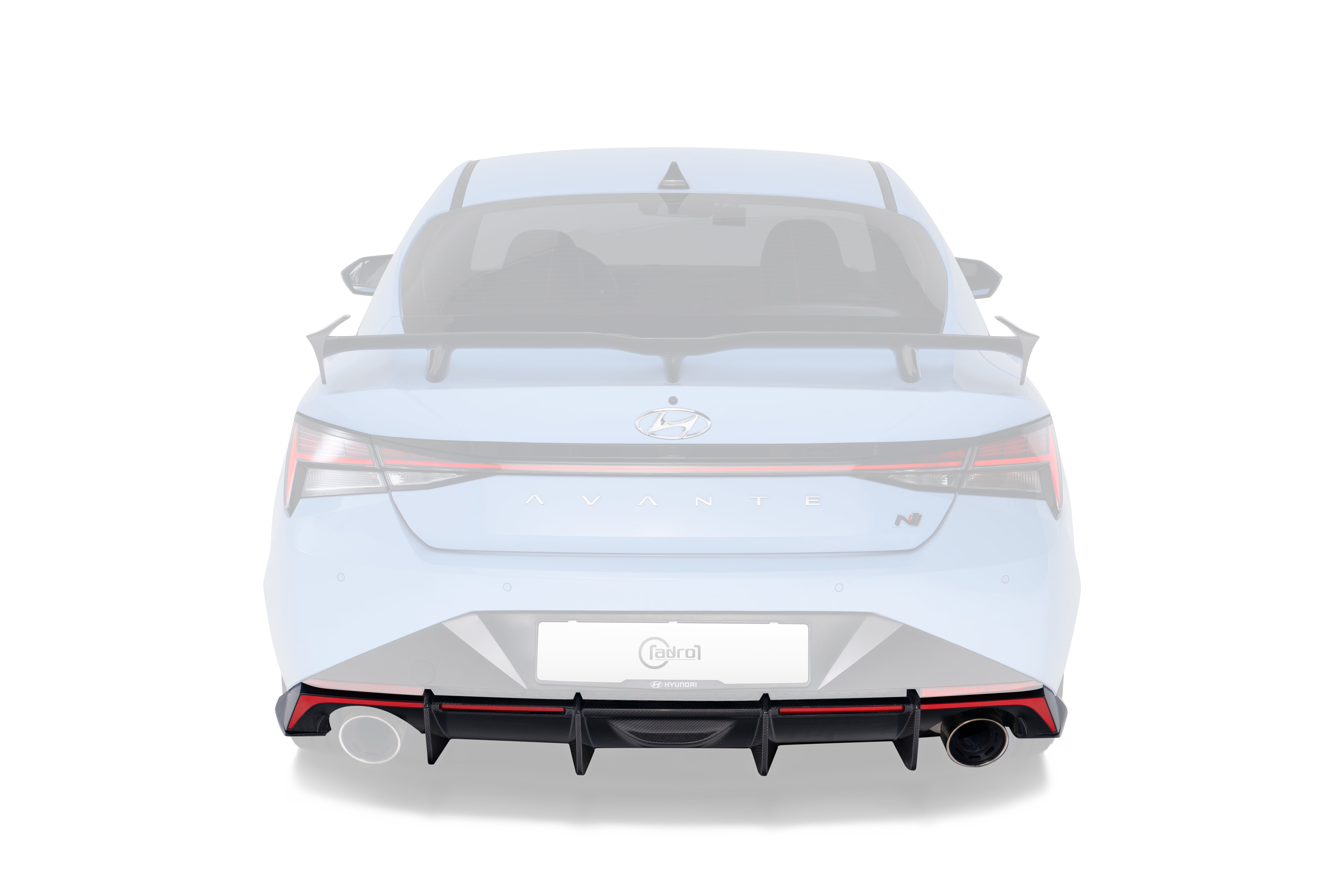 Carbon Fiber Rear Diffuser for Hyundai Elantra N i30 N Sedan 2021-2023