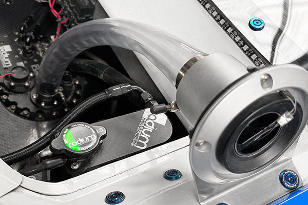 Radium 20-0602 clear fuel fill hose installed in vehicle