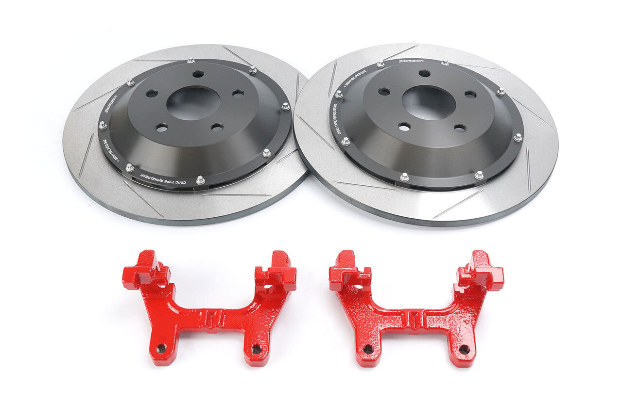Paragon 2-piece Rotors Rear Pair 350x11mm - Honda Civic Type R FK8 / FL5 - Larger Rotor