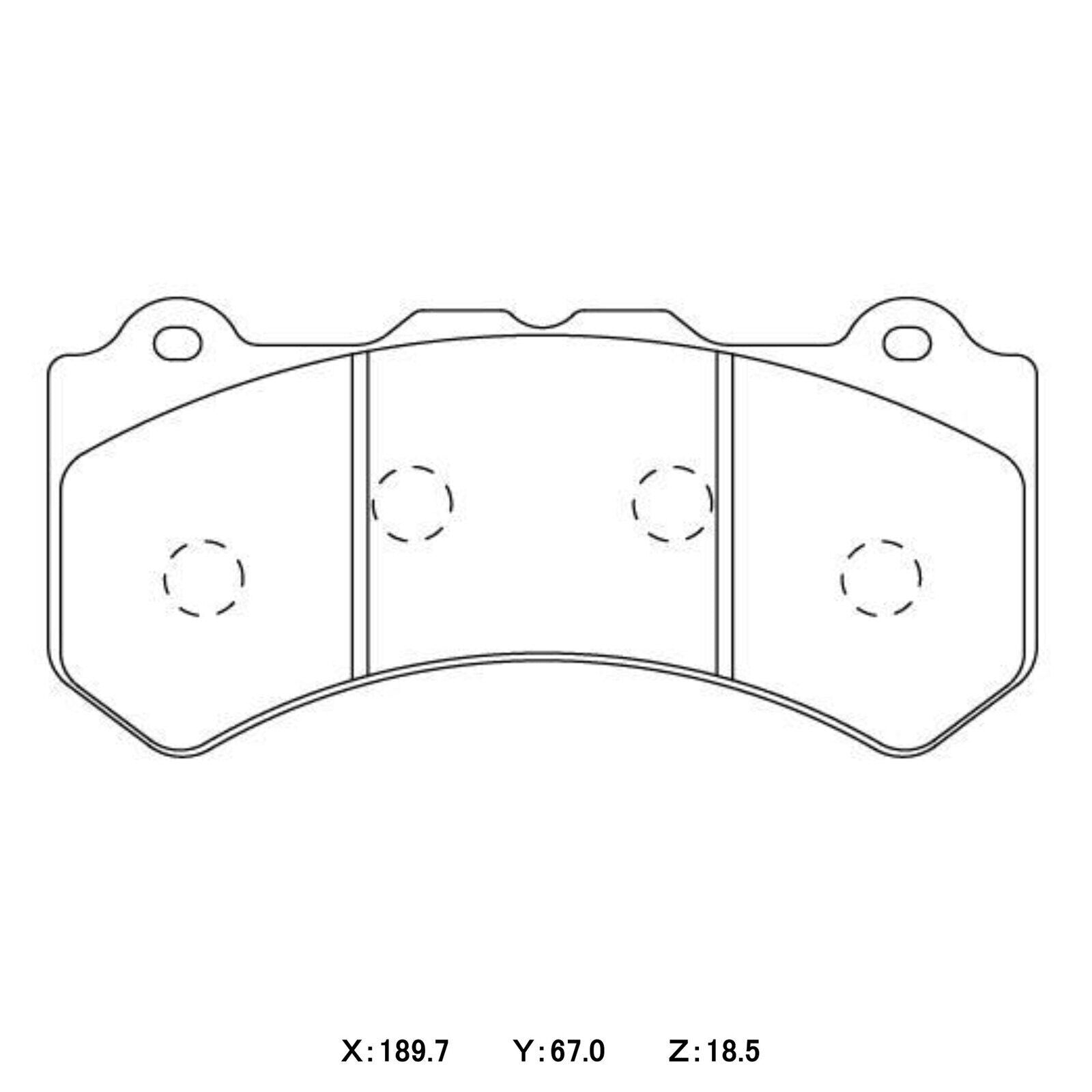 Paragon Pads P2 suit Nissan R35 Front Street