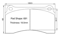 Paragon Pads P3 suit Nissan R35 Rear Street