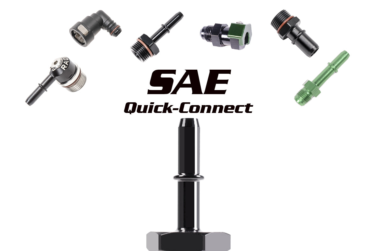 Radium 3/8" SAE Male to 90° 5/16" Barb Fitting - Radium Engineering | Coore Australia