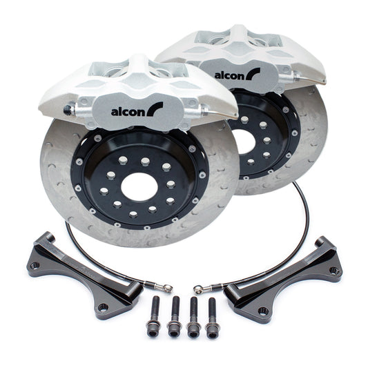 Alcon Big Brake Kit Front CAR98 Silver 332x28 Non-Floating Disc - Subaru WRX/STI/FXT/LGT