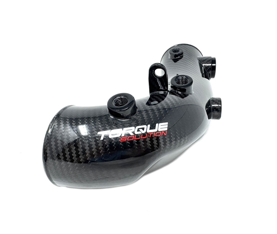 Torque Solution HD Turbo Inlet Pipe: Subaru WRX 02-07, STI 04-21 – Carbon Fiber – OEM / 2.4" Turbo Inlet