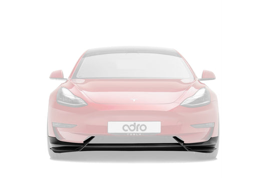 Tesla Model 3 Dry Carbon Fiber Front Lip V1 2019-2023