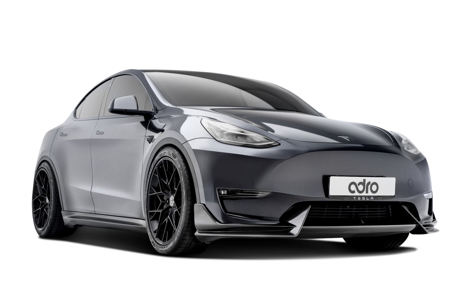 Tesla Model Y V1 Dry Carbon Fiber Side Skirts 2022-2024