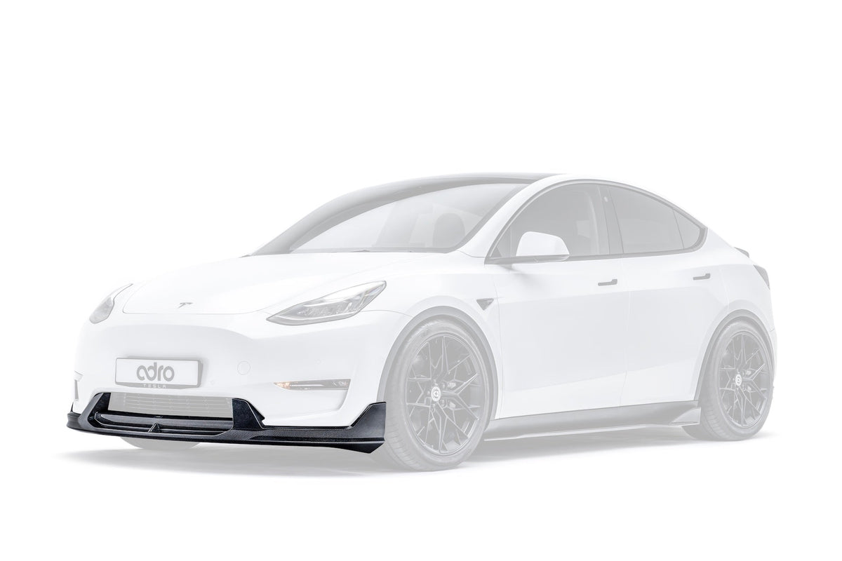 Tesla Model Y V2 Carbon Fiber Front Lip 2022-2024