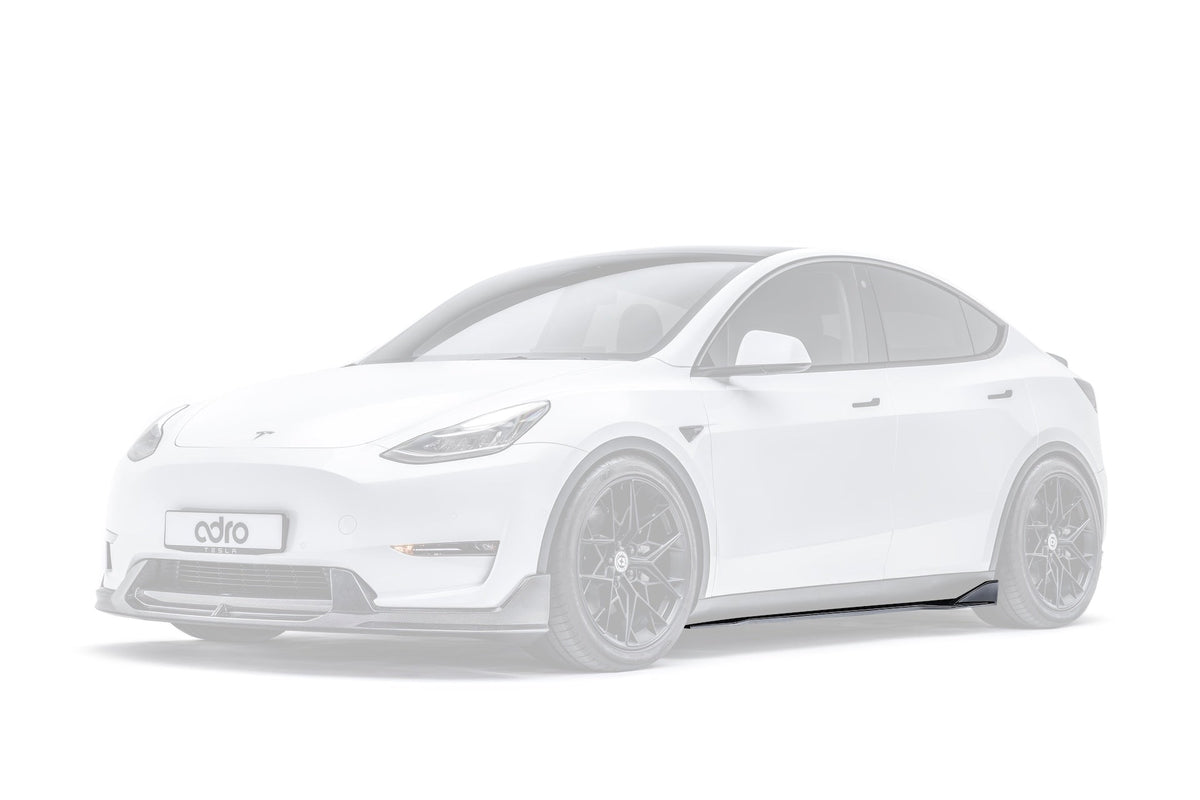 Tesla Model Y V2 Carbon Fiber Side Skirts 2022-2024