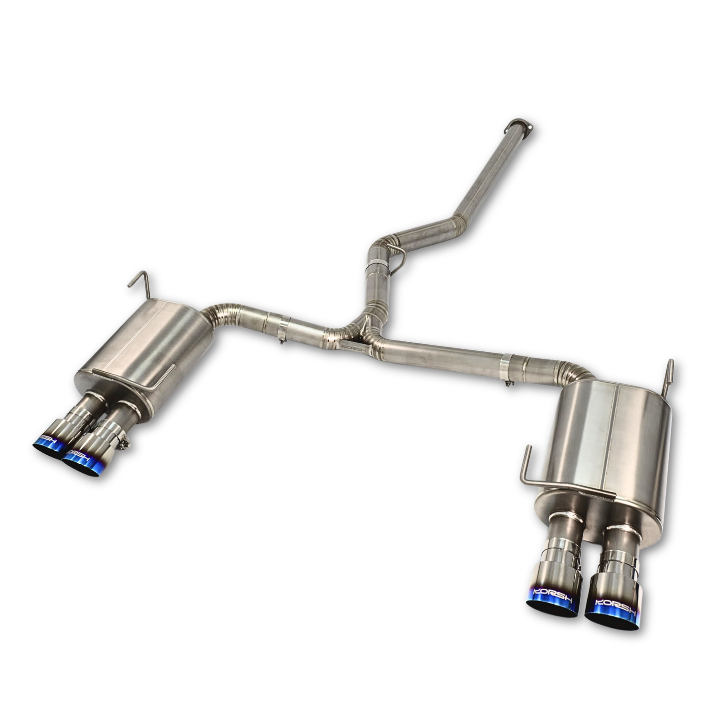Korsh Subaru WRX 2011-14/STI 2011-2021 Auto Turbo Back Exhaust - Titanium Catback with Stainless Downpipe