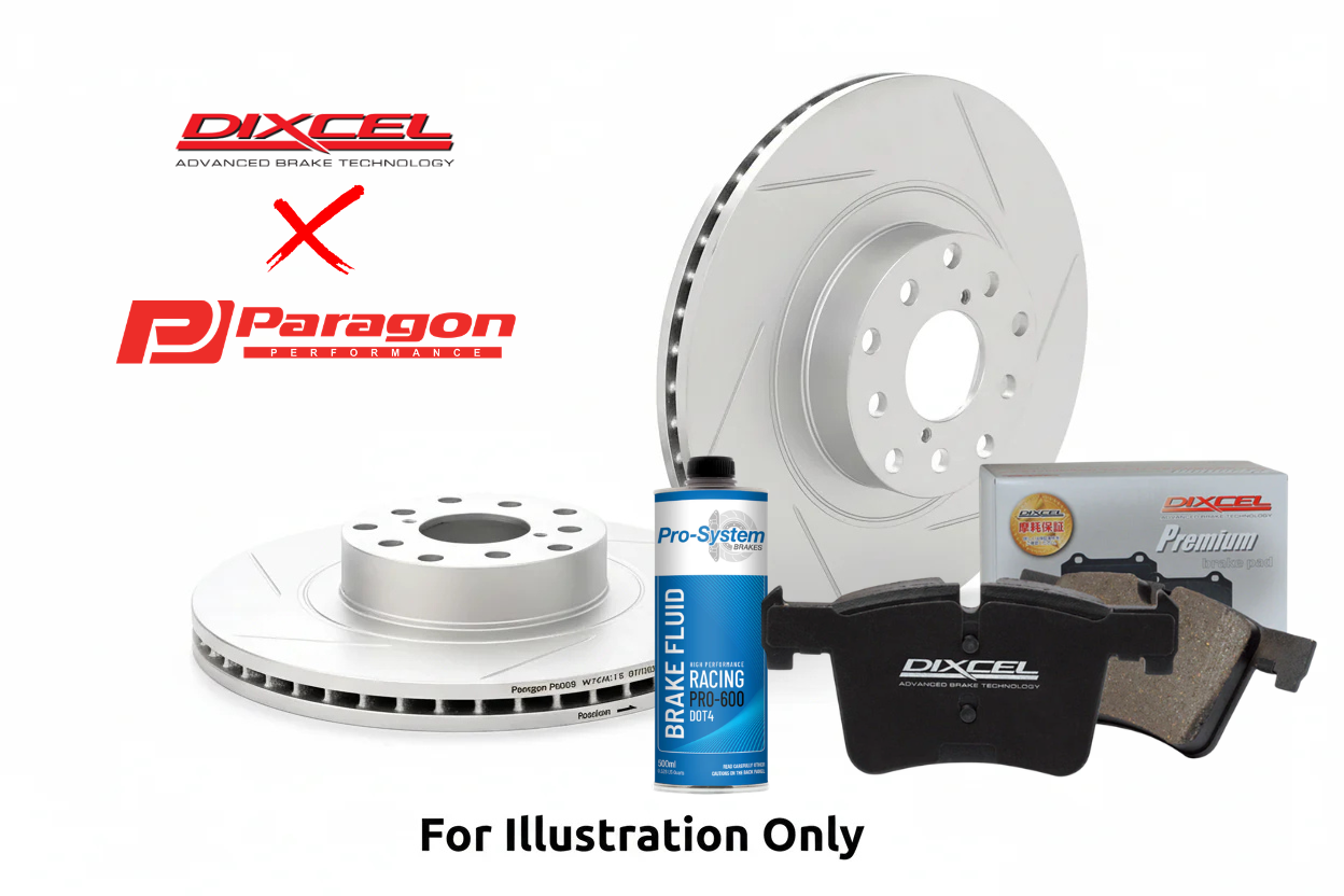 Paragon PAR42968S Front Rotor + Dixcel Brake Pad Combo – Ford Focus RS (2016-2017)