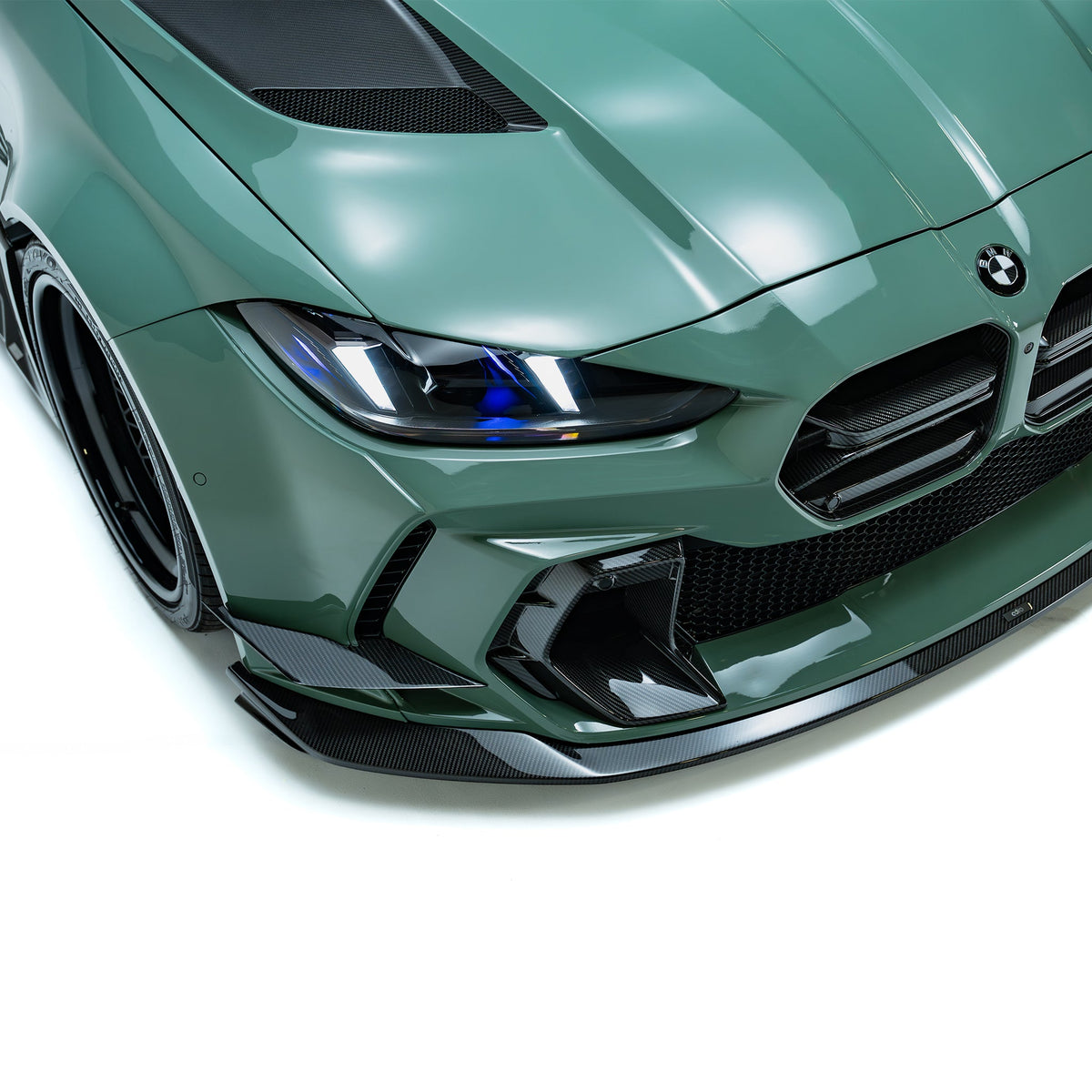 BMW G80 G81 M3/G82 G83 M4 Front Bumper Dry Carbon Fiber Grille & Duct Vents for ADRO V2 Front Bumper 2020+