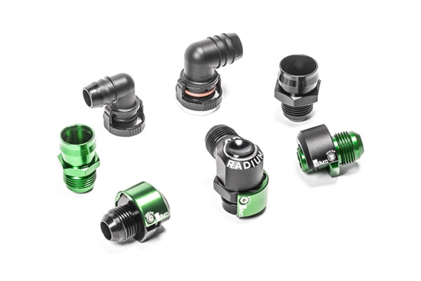 Radium V2 Quick Connect, 12mm Female to 8AN ORB Male Fitting - Radium Engineering | Coore Australia