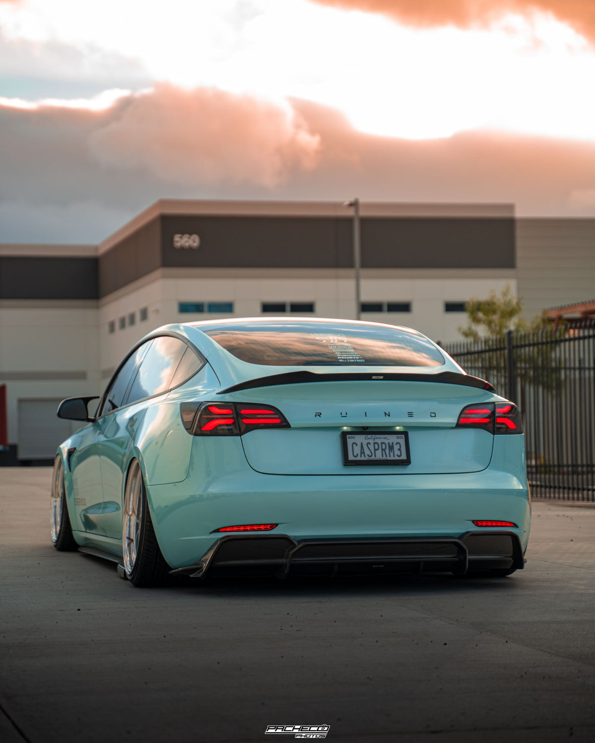 Tesla Model 3 Carbon Fiber Spoiler V2 2019+