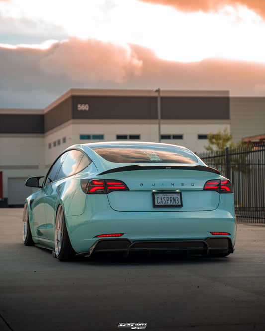 Tesla Model 3 Carbon Fiber Spoiler V2 2019+