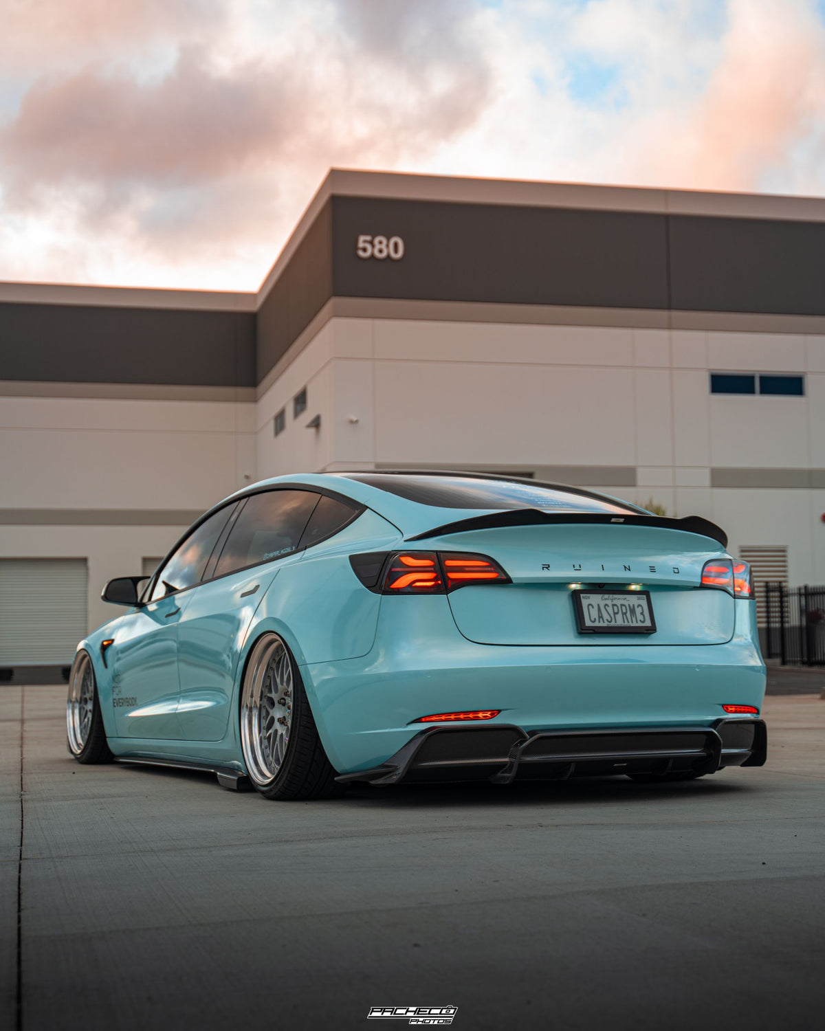 Tesla Model 3 Carbon Fiber Spoiler V2 2019+