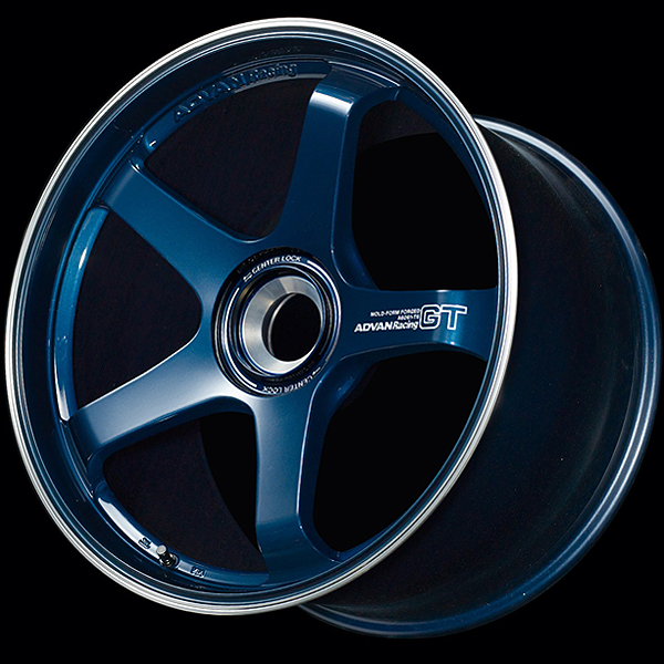 Advan Racing GT for Porsche 911 wheel – Racing Titanium Blue & Ring (TBRP)
