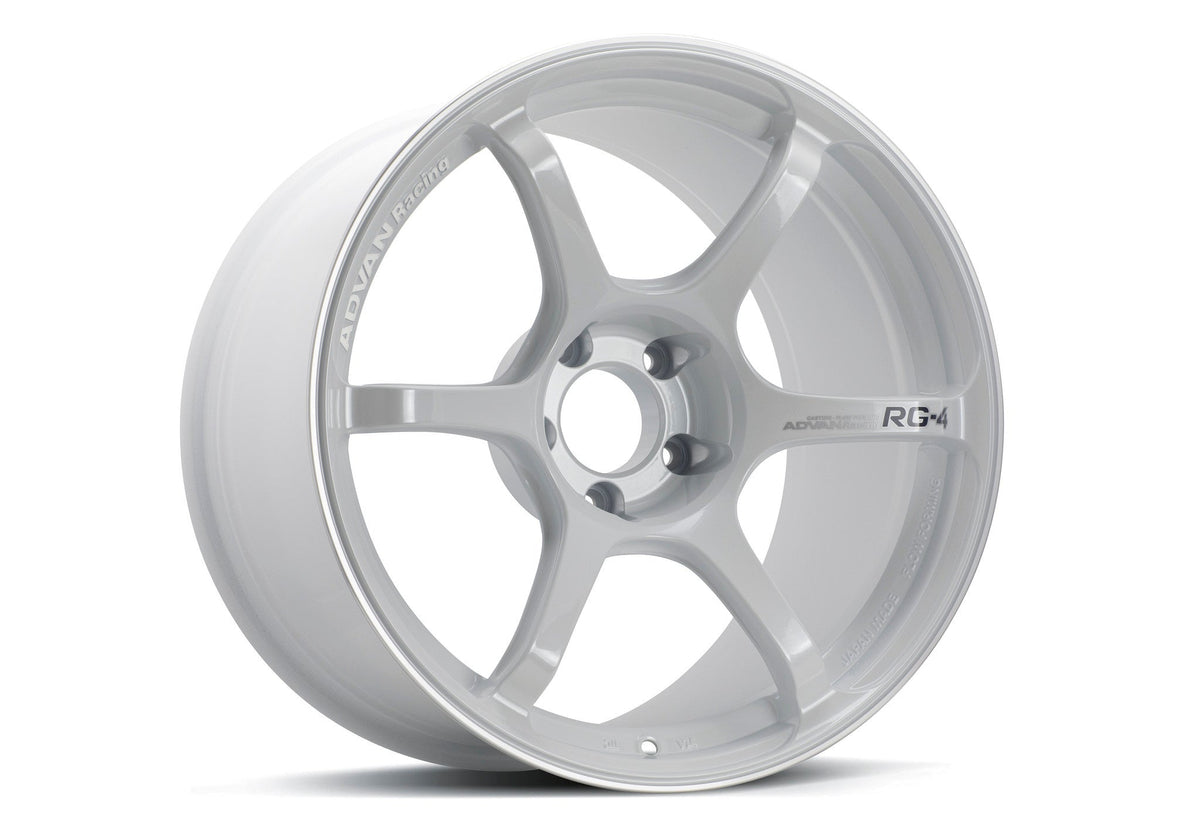 Advan Racing RG-4 wheel – Racing White Metallic & Ring (WMR)