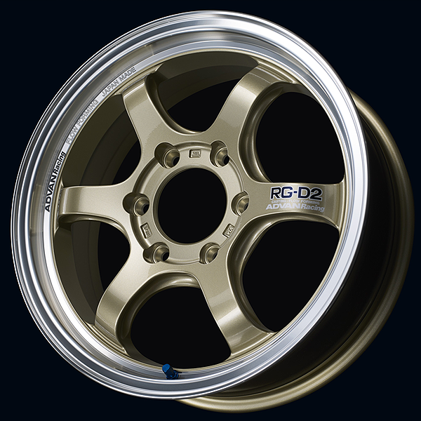 Advan Racing RG-D2 for Hiace wheel – Machining & Champagne Gold (MCG)