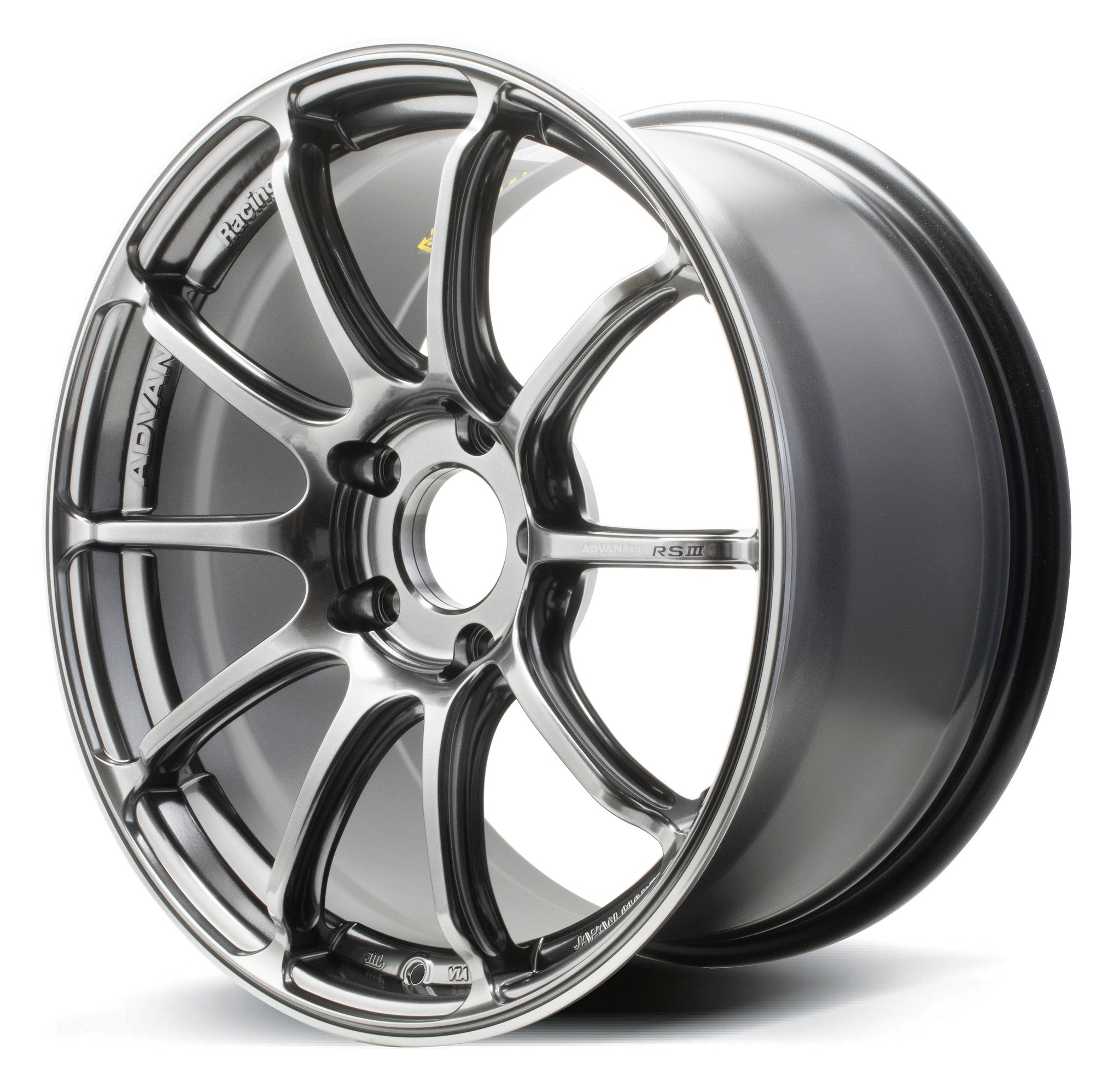 Advan Racing RSIII wheel – Racing Hyper Black & Ring (HBR)