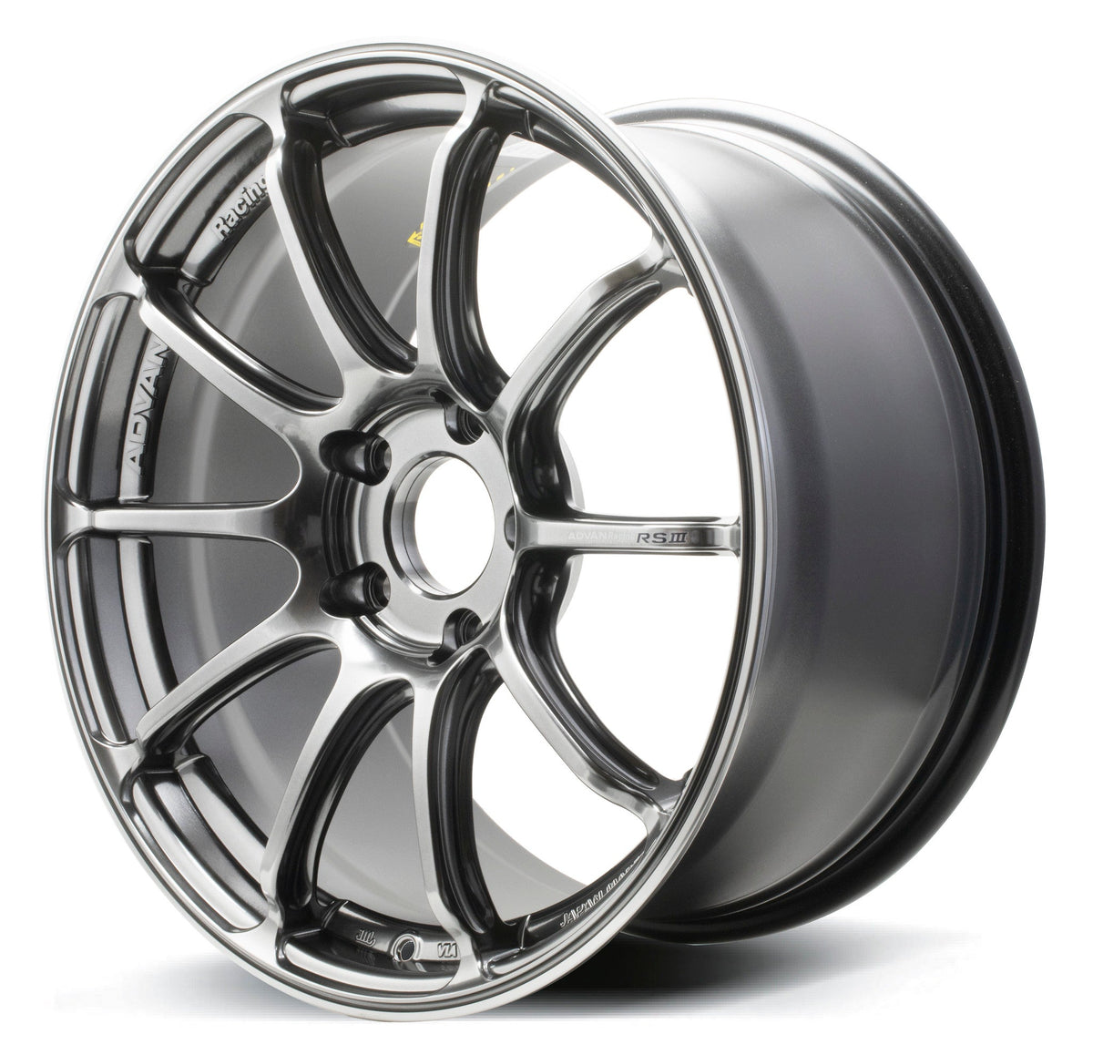 Advan Racing RSIII wheel – Racing Hyper Black & Ring (HBR)