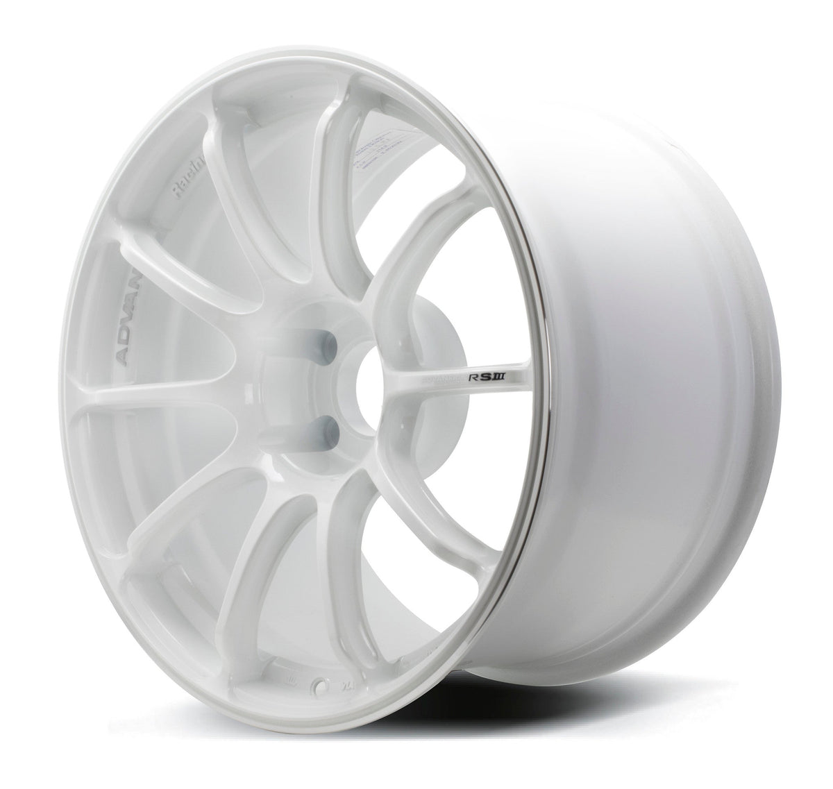Advan Racing RSIII wheel – Racing White Metallic & Ring (WMR)