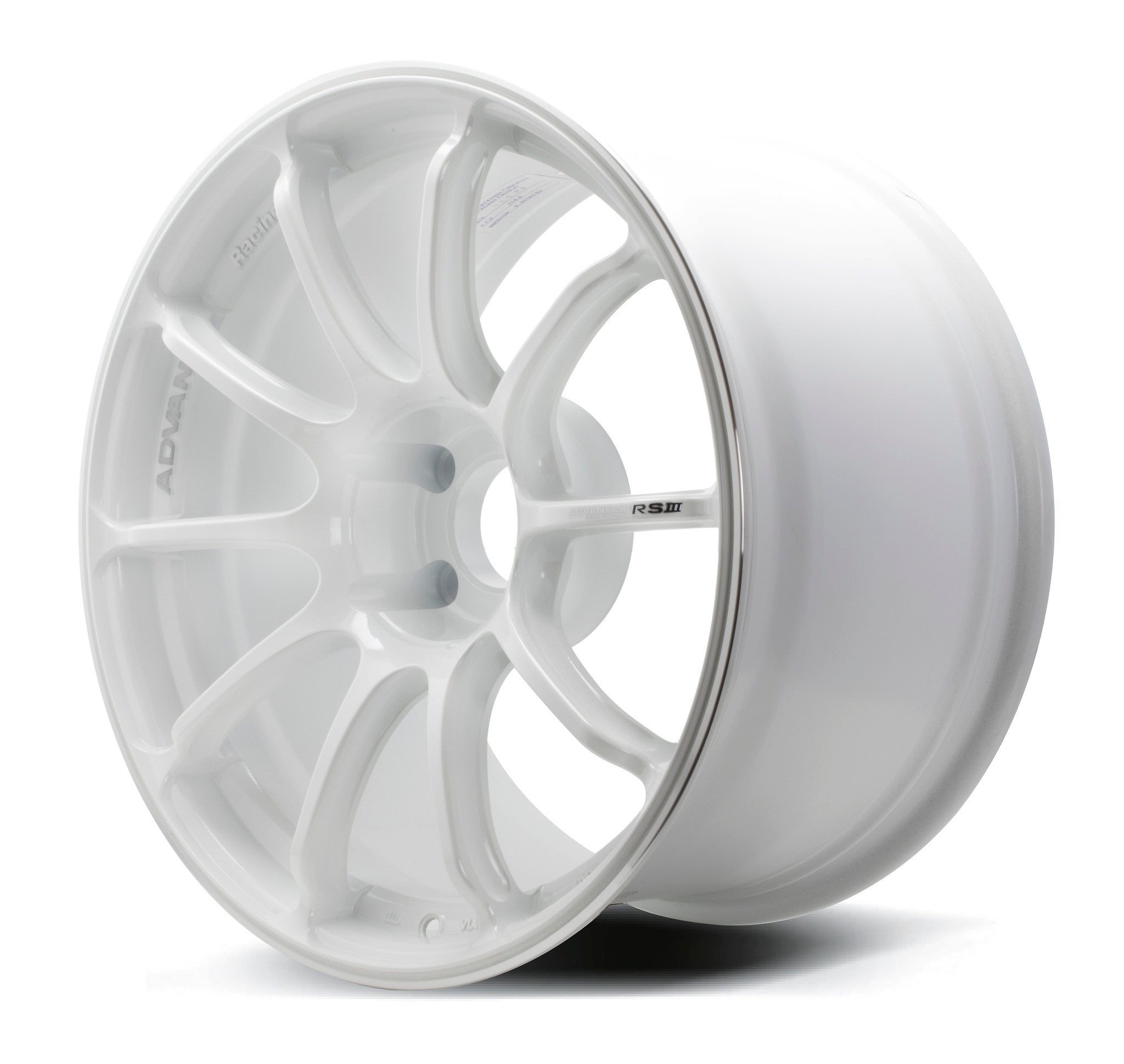 Advan Racing RSIII wheel – Racing White Metallic & Ring (WMR)