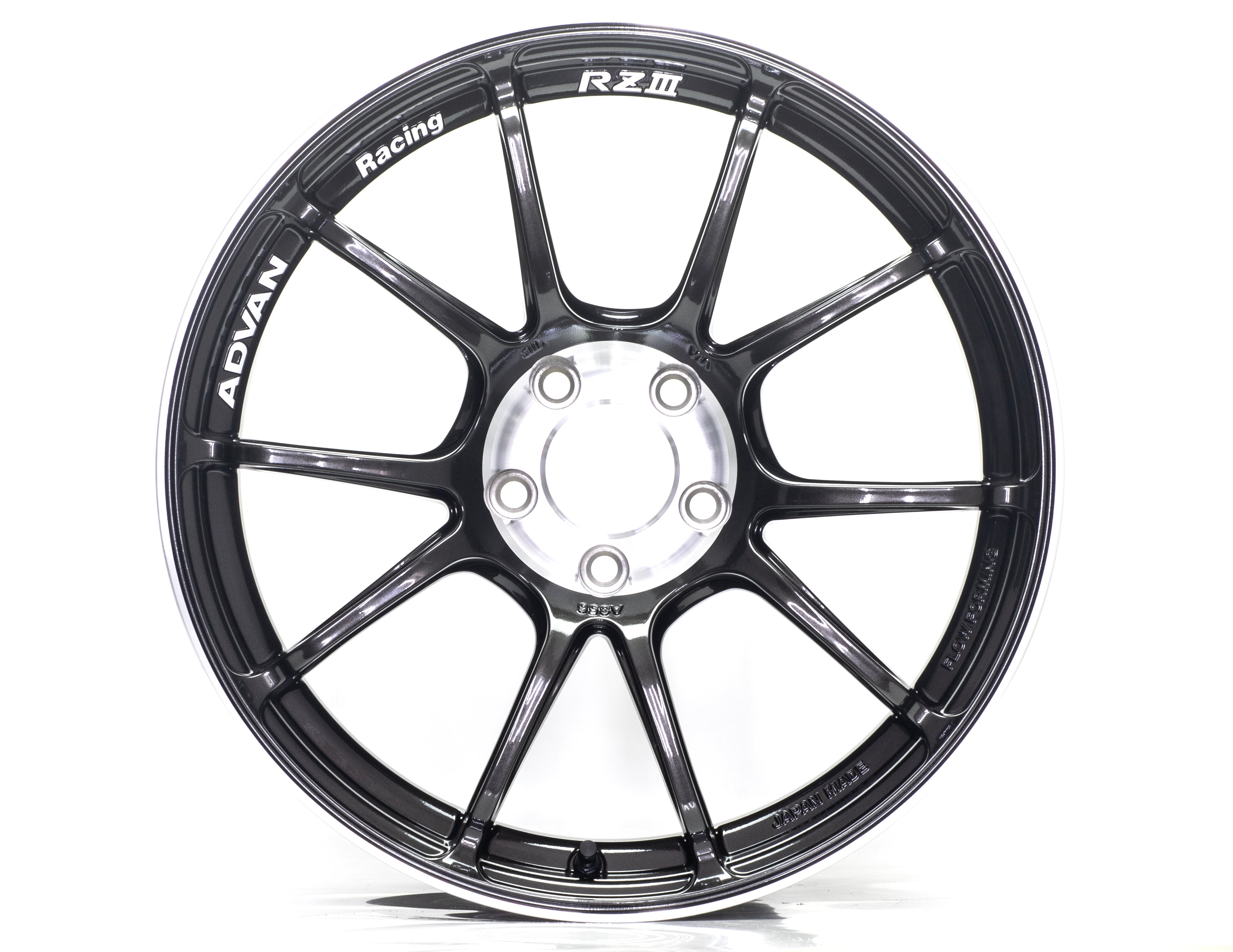 Advan Racing RZIII wheel – Black Gun Metallic & Diamond Cut (BGC)