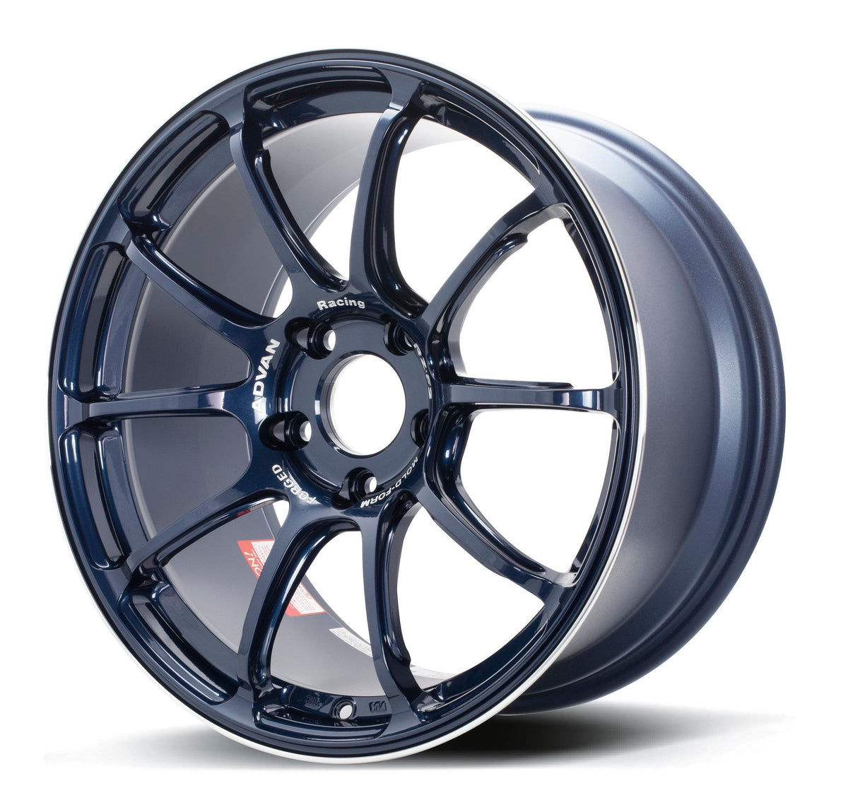 Advan RZ-F2 wheel – Racing Titanium Blue & Ring (TBR)