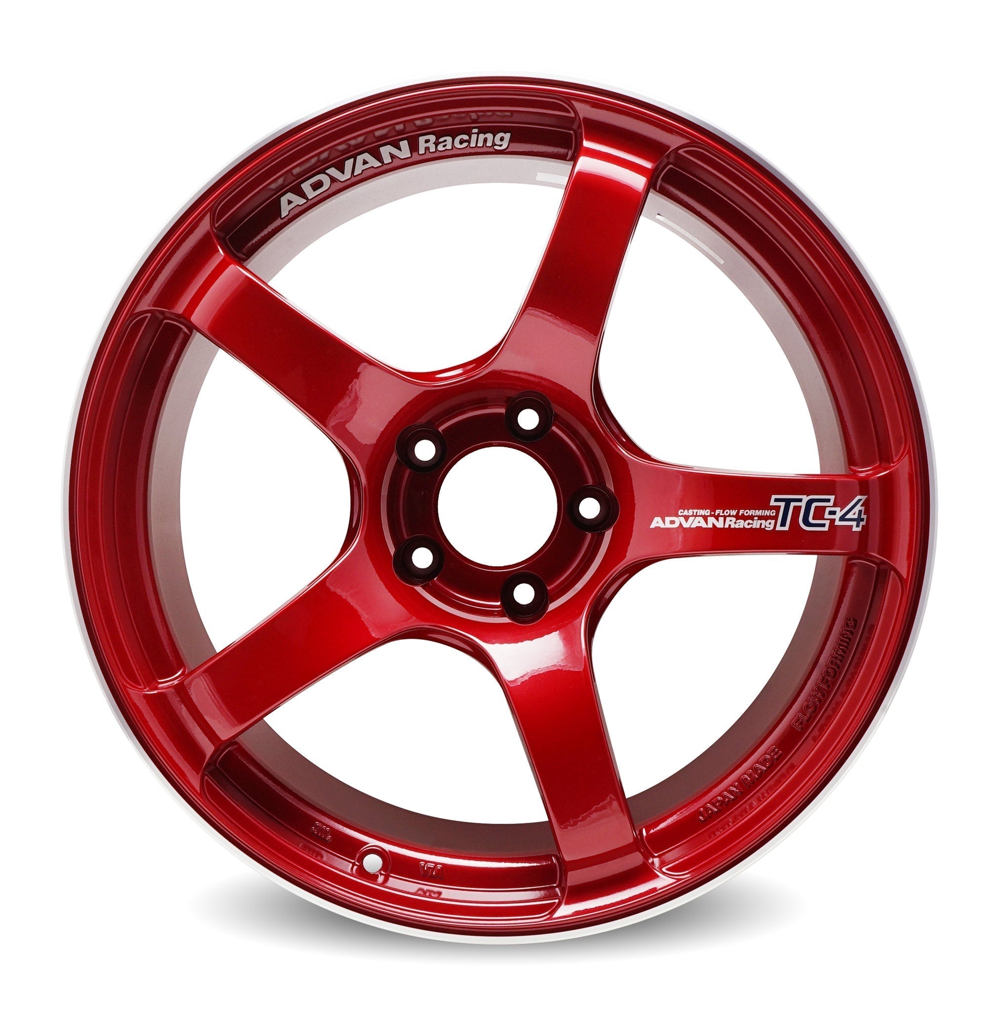 Advan TC-4 wheel – Racing Candy Red & Ring (CRR)