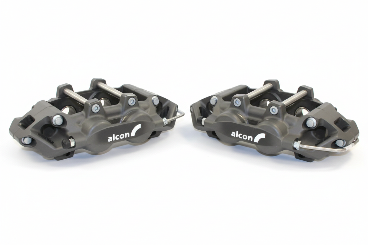 Alcon caliper pair on white background