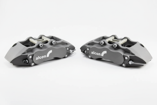 Alcon caliper pair white background