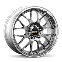 BBS RS-GT wheel – Diamond Black disk and Silver Diamond-cut rim (DB-SLD)