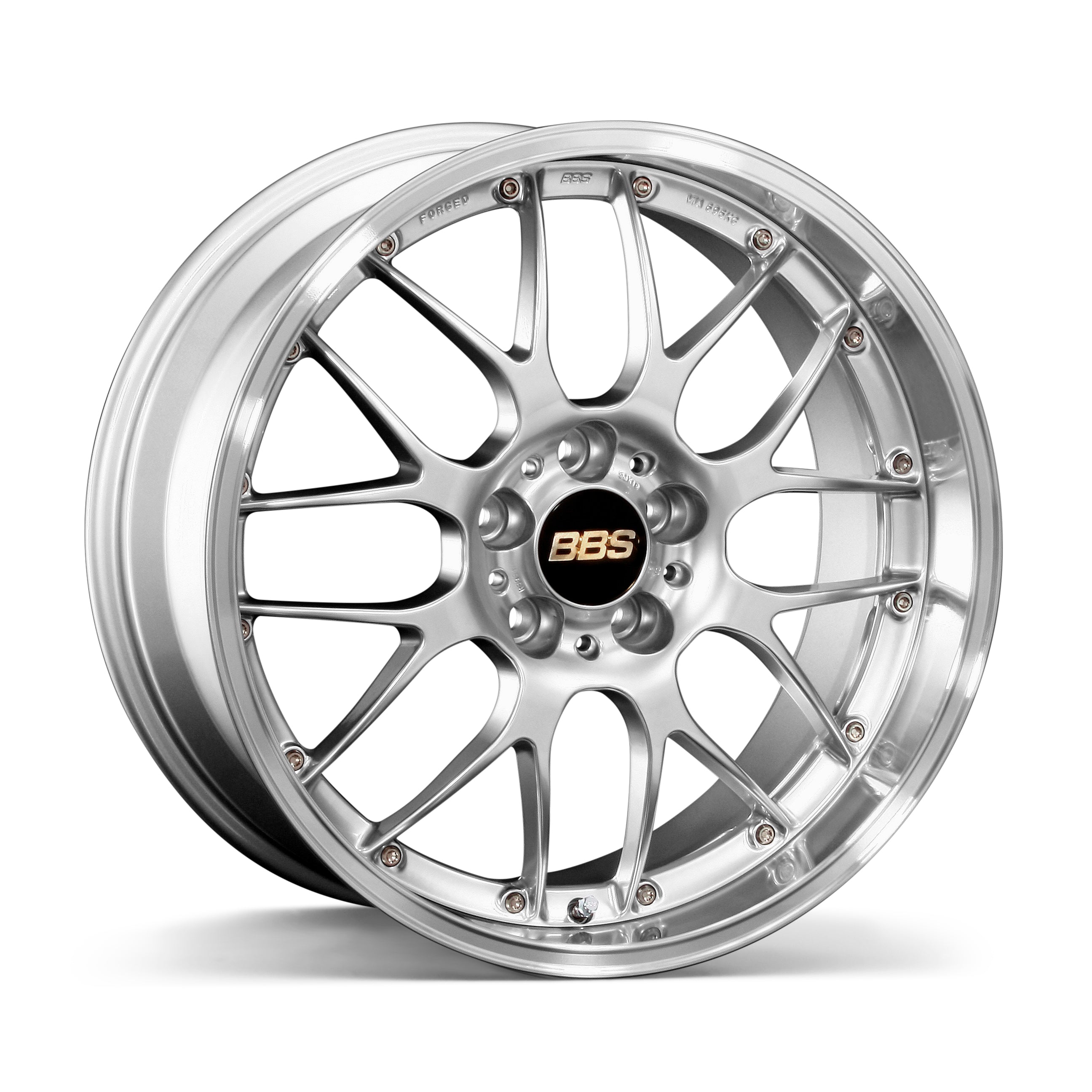 BBS RS-GT wheel – Diamond Silver disk and Silver Diamond-cut rim (DS-SLD)