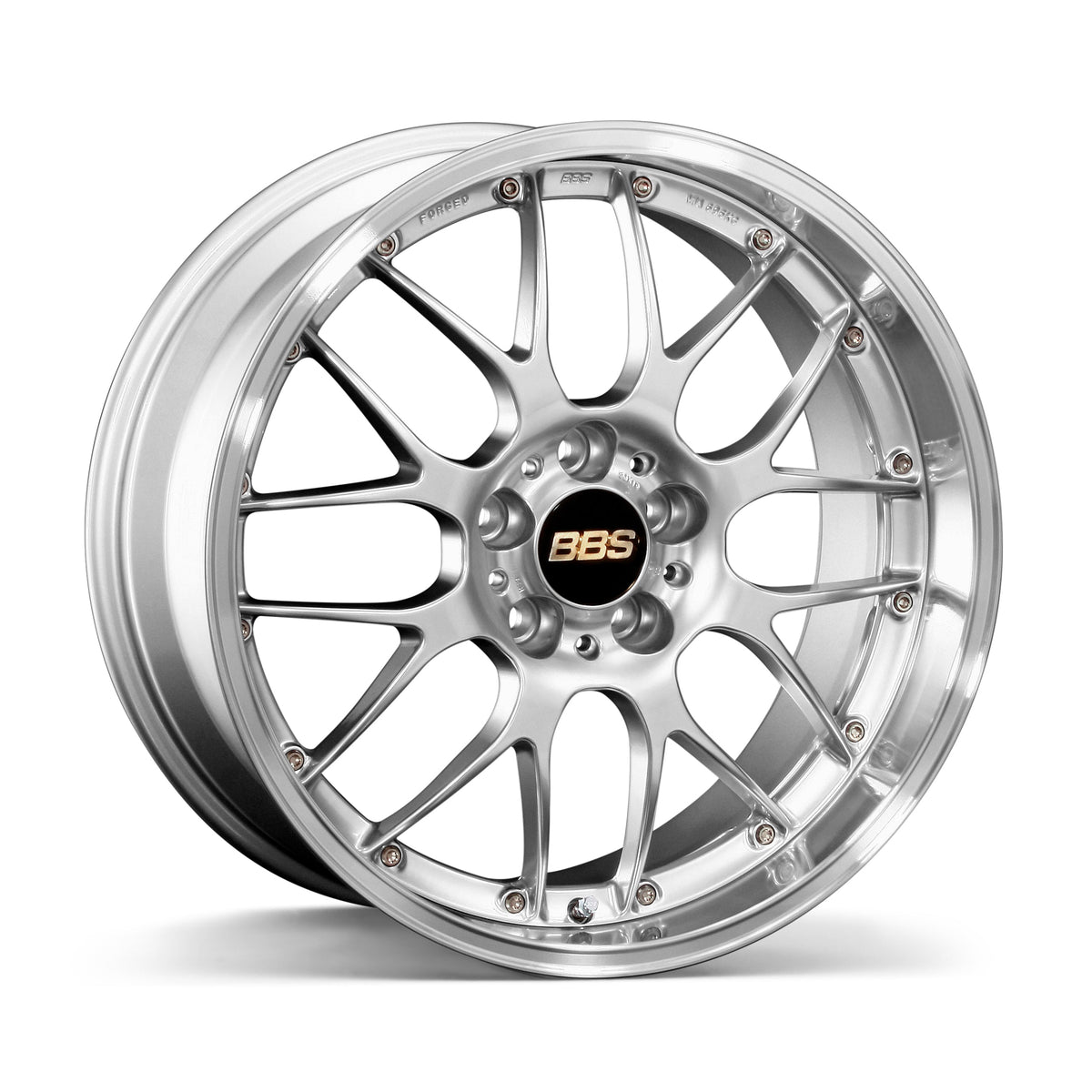 BBS RS-GT wheel – Diamond Silver disk and Silver Diamond-cut rim (DS-SLD)