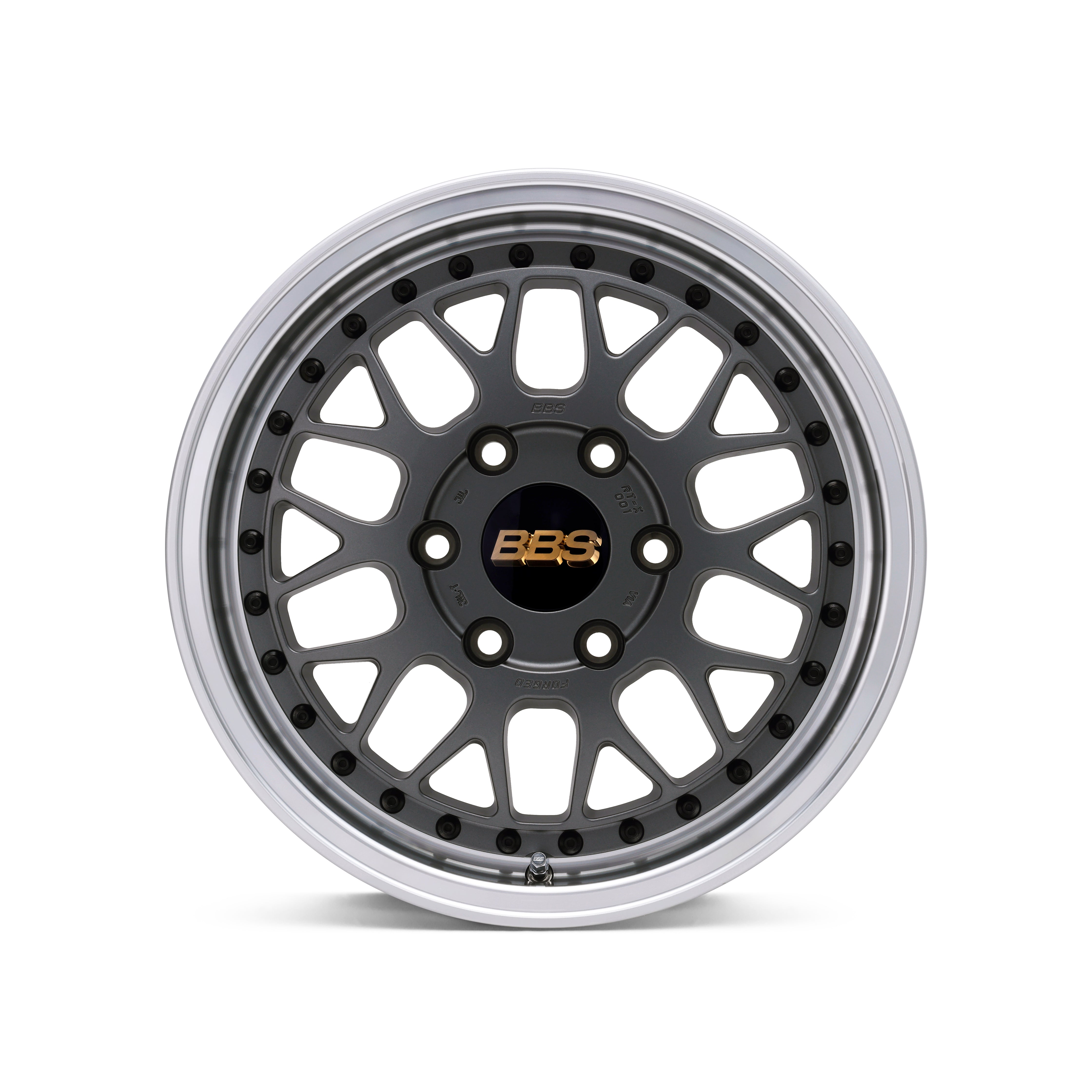 BBS RT-X wheel – Matte Grey Silver Diamond-cut (MGR-SLD)