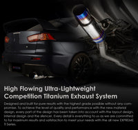 Tomei Expreme Ti Titanium Catback Exhaust - Mitsubishi Lancer EVO X CZ4A 2007-2016