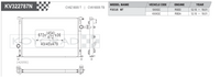 Koyorad KV322787N Performance Radiator - Ford Focus MT 5XXGC KXXGC dimensions diagram