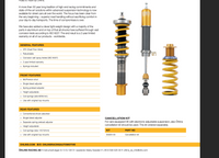 Öhlins Road & Track Coilovers – BMW 1/2/3/4 Series F20/F22/F30/G20/F32